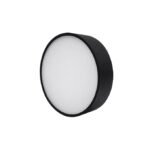 INSOCKET Surface Mounted LED Round Panel Light | Black Polycarbonate Body | Energy Efficient Direct Ceiling Light for Wooden, Concrete & RCC Ceiling |