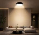 INSOCKET Surface Mounted LED Round Panel Light | Black Polycarbonate Body | Energy Efficient Direct Ceiling Light for Wooden, Concrete & RCC Ceiling | - Image 4