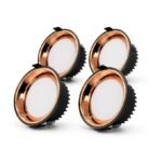 INSOCKET Shine Down LED Round Panel Light | Glossy Copper Ring | Metal Body | Energy Efficient Recessed Downlight for POP, Gypsum & False Ceiling | - Image 2