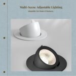 INSOCKET COB Light-Emitting Diode Spotlight, Adjustable Recessed Ceiling Light, Commercial Accent Lighting White - Image 2