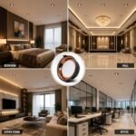 INSOCKET Shine Down LED Round Panel Light | Glossy Copper Ring | Metal Body | Energy Efficient Recessed Downlight for POP, Gypsum & False Ceiling | - Image 3