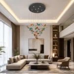 INSOCKET Chandelier Luxury Hanging Ceiling Fixture for Double Height Living Room, Staircase & Hotel Lobby Décor