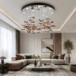 INSOCKET Chandelier Luxury Gold Crystal Pendant Lights Contemporary Chandeliers for Dining Room, Bedroom and Living Room